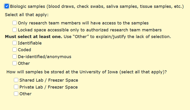 Screenshote of HawkIRB section ten point four.